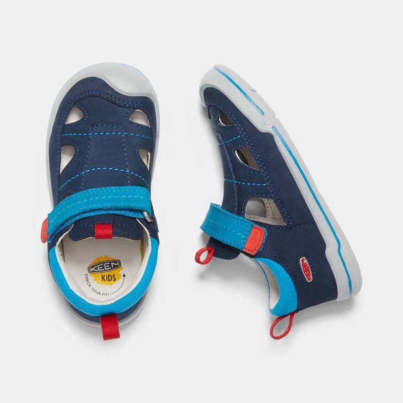 Sandalias Keen Sprout Fisherman Para Niños Azul Marino/Azules - Sandalias Keen Mexico (425786-FHJ)